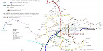 تايبيه خريطة السكك الحديدية