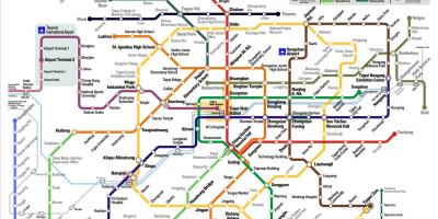 مترو تايبيه خريطة