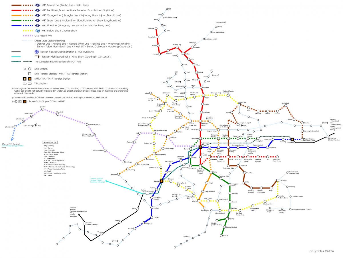 خريطة محطة تايبيه hsr