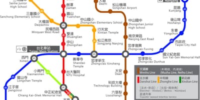 Thsr محطة تايبيه خريطة