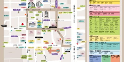 Ximending منطقة التسوق خريطة