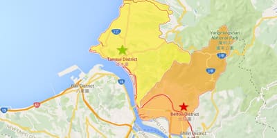 خريطة tamsui