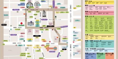 Ximending منطقة التسوق خريطة